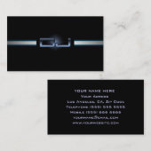 上品なDJの名刺 名刺 (正面/裏面)