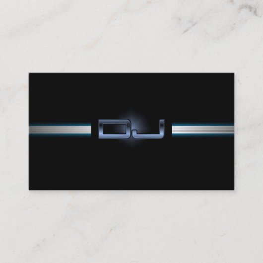 上品なDJの名刺 名刺 (正面)