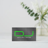上品なDJの名刺 名刺 (スタンド正面)