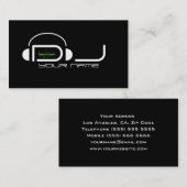 上品なDJの名刺 名刺 (正面/裏面)