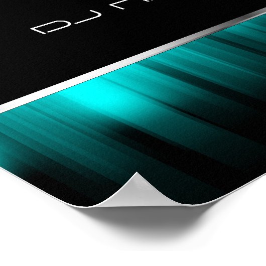 上品なDJポスター ポスター (角)