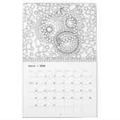 上品なLadysのぬり絵帳|色このおもしろい カレンダー (3月 2026)
