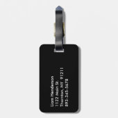 上品なMr.ブラックラゲージタグ ラゲッジタグ (裏面縦)