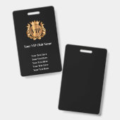 上品なVIPクラブ会員バッジ バッジ (正面＆裏面)