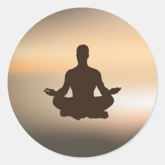 上品なYOGAシール ラウンドシール (正面)