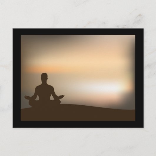 上品なYOGAポストカード ポストカード (正面)