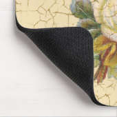 上品のばら色の花 マウスパッド (コーナー)