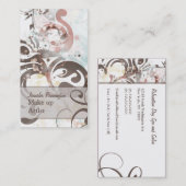 上品は渦巻構成します芸術家の名刺を衰退しました 名刺 (正面/裏面)