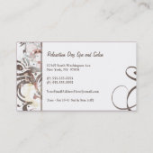 上品は渦巻構成します芸術家の名刺を衰退しました 名刺 (裏面)