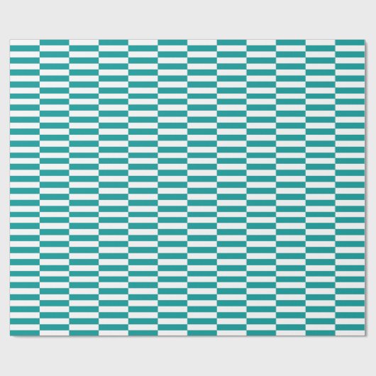 上品は248 TURQUOISE/WHITE包装紙を縞で飾ります ラッピングペーパー (フラット)