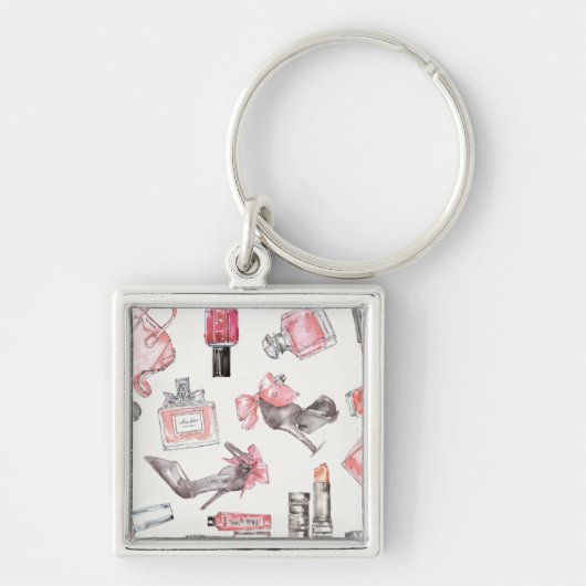 上品は|の水彩画のファッションにアクセントを置きます キーホルダー (正面)