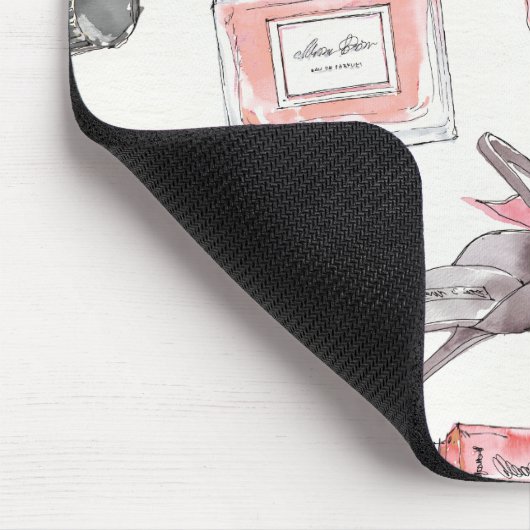 上品は|の水彩画のファッションにアクセントを置きます マウスパッド (コーナー)