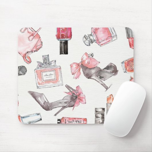 上品は|の水彩画のファッションにアクセントを置きます マウスパッド (マウス)