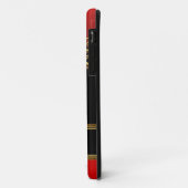 上品エレガントなアジアの竹の赤い金ゴールドブラック Case-Mate iPhoneケース (裏面/左)