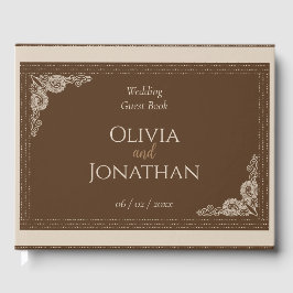 上品エレガントなブ華美ロン結婚ズ ゲストブック