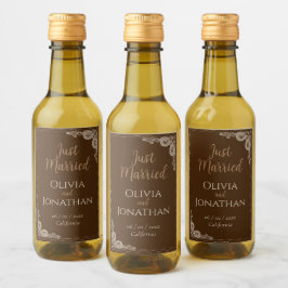 上品エレガントなブ華美ロン結婚ズ ワインラベル