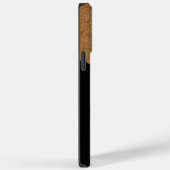 上品エレガントなモノグラムブラックとタンスリム Case-Mate iPhoneケース (裏面 / 右)