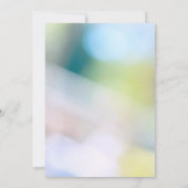 上品エレガントな緑の《写真》ぼけ味ラ結婚イトのInvitati 招待状 (裏面)