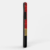 上品エレガントな赤金ゴールドブラックシルクルック Case-Mate iPhoneケース (裏面/右)