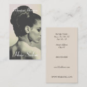 上品エレガントな髪型  名刺 (正面/裏面)