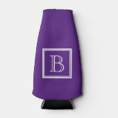 上品カスタムな紫色のモノグラムでクーラーできる ボトルクーラー (正面)