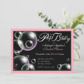 上品ポップ・アートのなブライダルシャワー招待状 招待状 (スタンド正面)