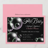 上品ポップ・アートのなブライダルシャワー招待状 招待状 (正面/裏面)