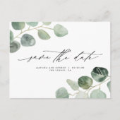 上品モダンな結婚式 案内ポストカード (正面)