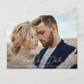 上品モダンな結婚式 案内ポストカード (正面)