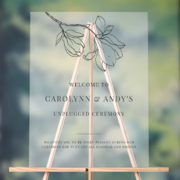 上品澄んな詰め外し結婚の式 アクリルサイン