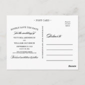 上品結婚な | セーブ・ザ・デート案内 ポストカード (裏面)