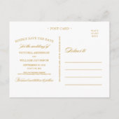 上品結婚な | セーブ・ザ・デート案内 案内ポストカード (裏面)