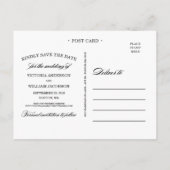 上品結婚な | セーブ・ザ・デート案内 案内ポストカード (裏面)