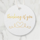 上品考えなシックなハート フェイバータグ (正面)