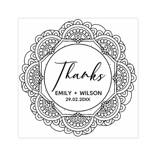 上品華美なマカスタムダラド感謝してい結婚文字 ラバースタンプ (インプリント)