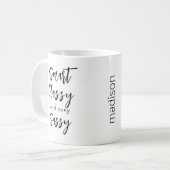 "上品頭が切れるで非常に厚い"かわいい引用文マグカップ コーヒーマグカップ (正面左)