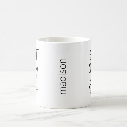 "上品頭が切れるで非常に厚い"かわいい引用文マグカップ コーヒーマグカップ (中央)