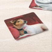 上品 スクエアペーパーコースター (アングル)