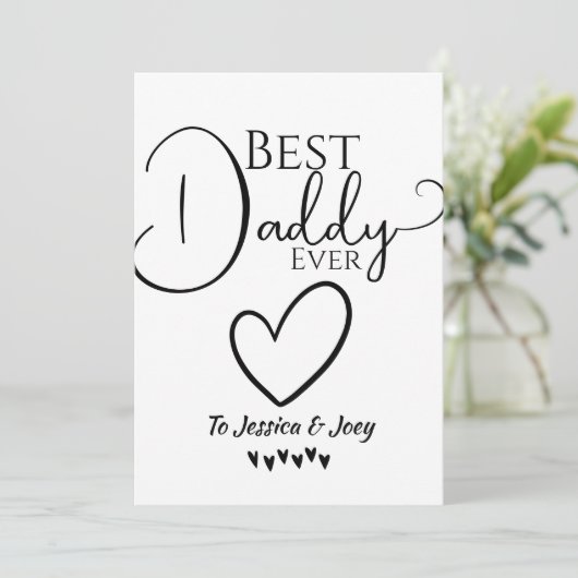 上品、最高の父、カリグラフィーで名前を入れる シーズンカード (スタンド正面)