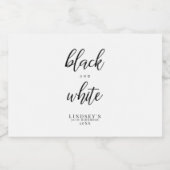 上品、黒、白 リキュールボトルラベル (シングルラベル)