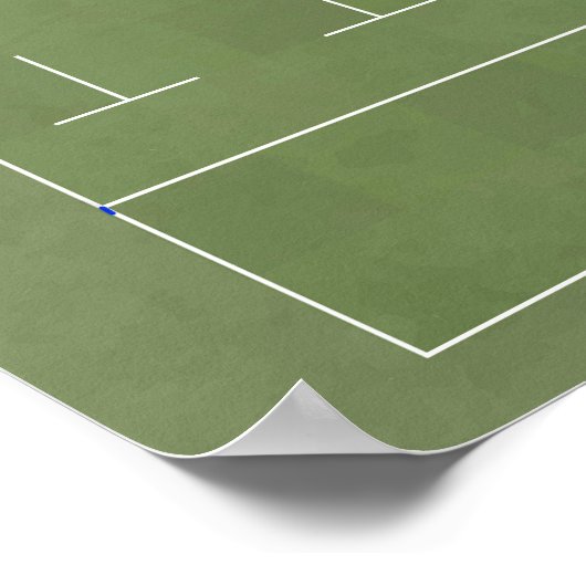 上図解入りの、写真付きのからラグビー場 ポスター (角)