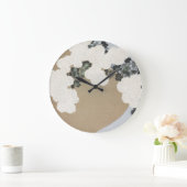 上坂関伝統的家絵画日本美術 ラージ壁時計 (ホーム)