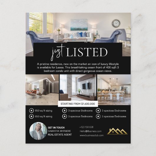 上場した不動産仲介業者実在不動産業者チラシ チラシ (正面)