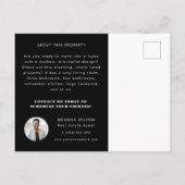 上場した実在不動産の新しい不動産マーケティング ポストカード (裏面)