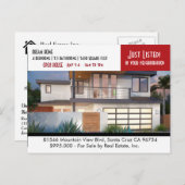 上場した実在不動産はがき ポストカード (正面/裏面)