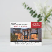 上場した実在不動産はがき ポストカード (スタンド正面)