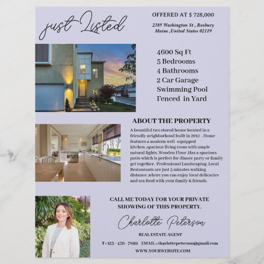 上場した実在不動産代理人 チラシ (正面)