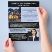 上場エージェント実在の不動産仲介業者マーケティングを取得するには チラシ (手)