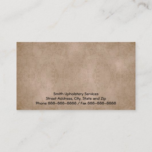 上張り上張りレザービジネスカード 名刺 (裏面)