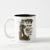 上手の女性のカーボーイのマグ ツートーンマグカップ (左)